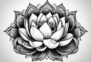 Lotus flower tattoo idea
