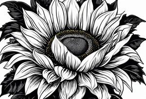 Sunflower for a male tattoo tattoo idea