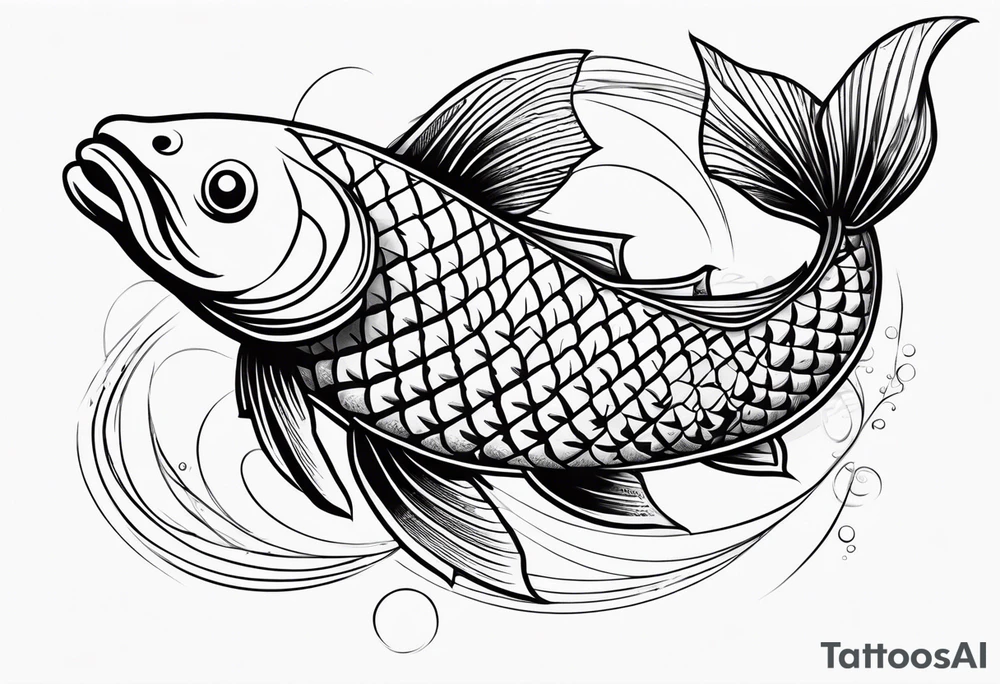 koi carp tattoo idea