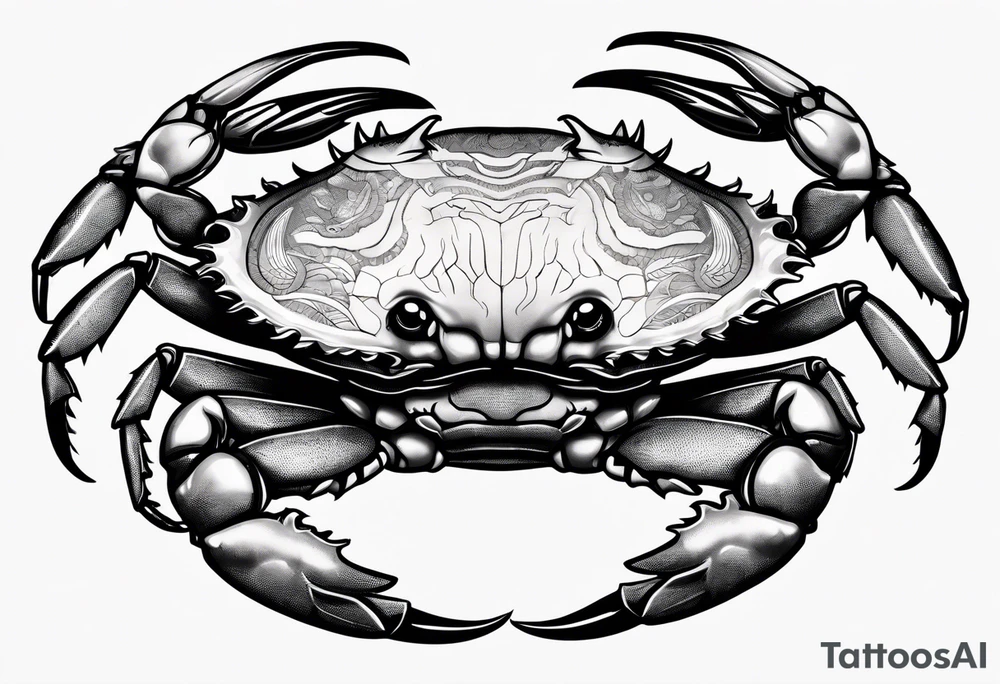 Crab con  69 nelle chele tattoo idea