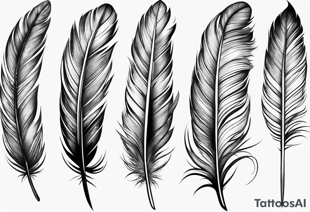Feather forearm tattoo design tattoo idea