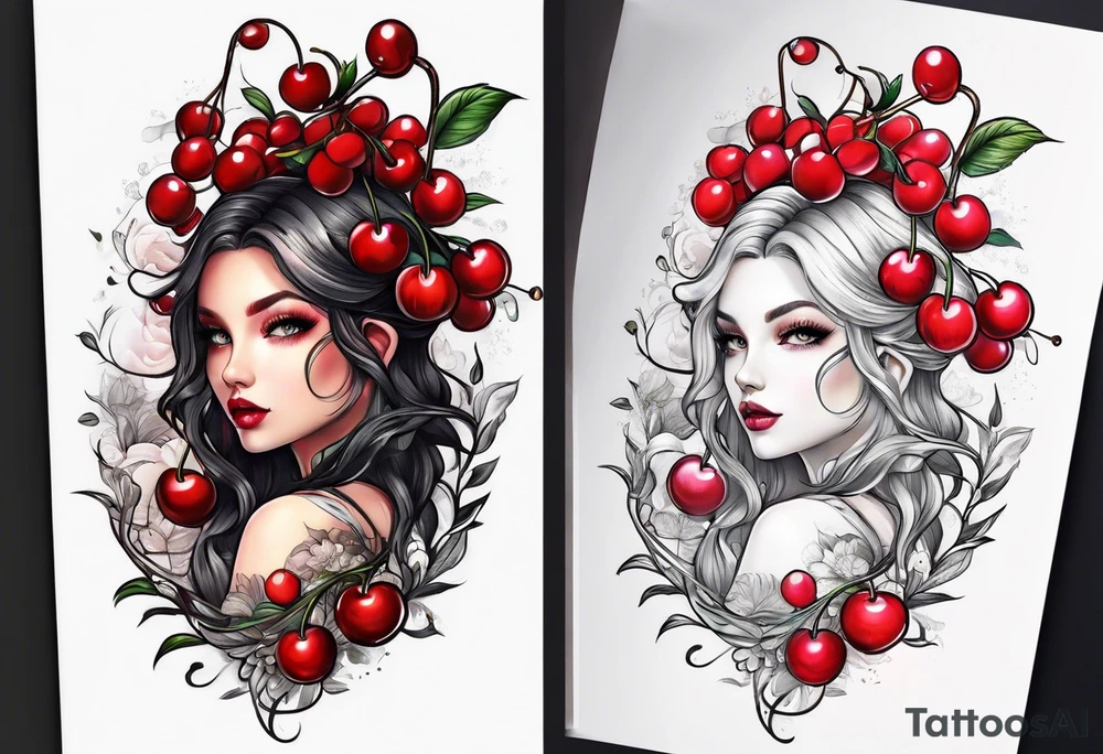 Cherry Fairy tattoo idea