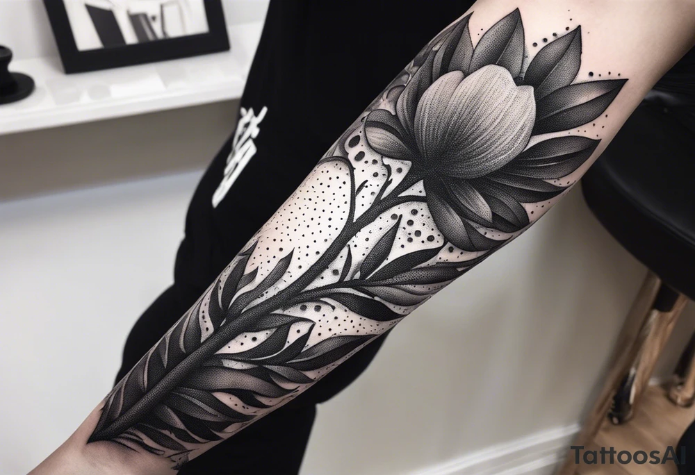 broken skeletal arm tattoo idea