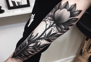 broken skeletal arm tattoo idea