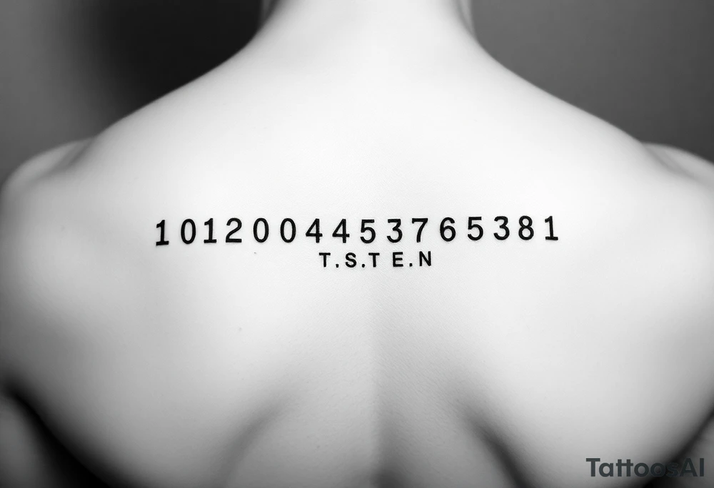 Morse code with location 
coordinates tattoo idea