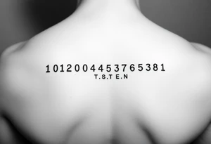 Morse code with location 
coordinates tattoo idea
