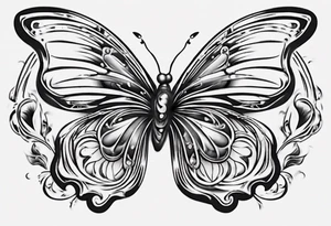 Butterfly wrap tattoos on heart overlay tattoo idea