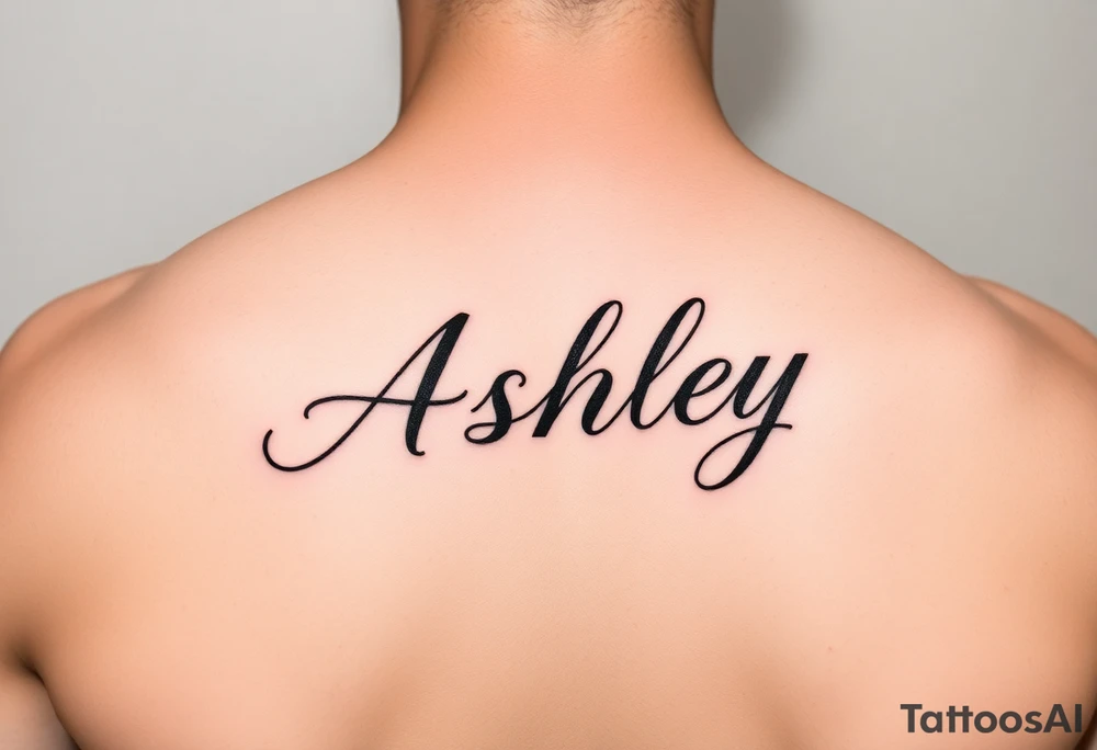Name
Tattoo: ASHLEY in script tattoo idea