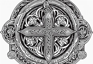 Viking death 
prayer tattoo idea
