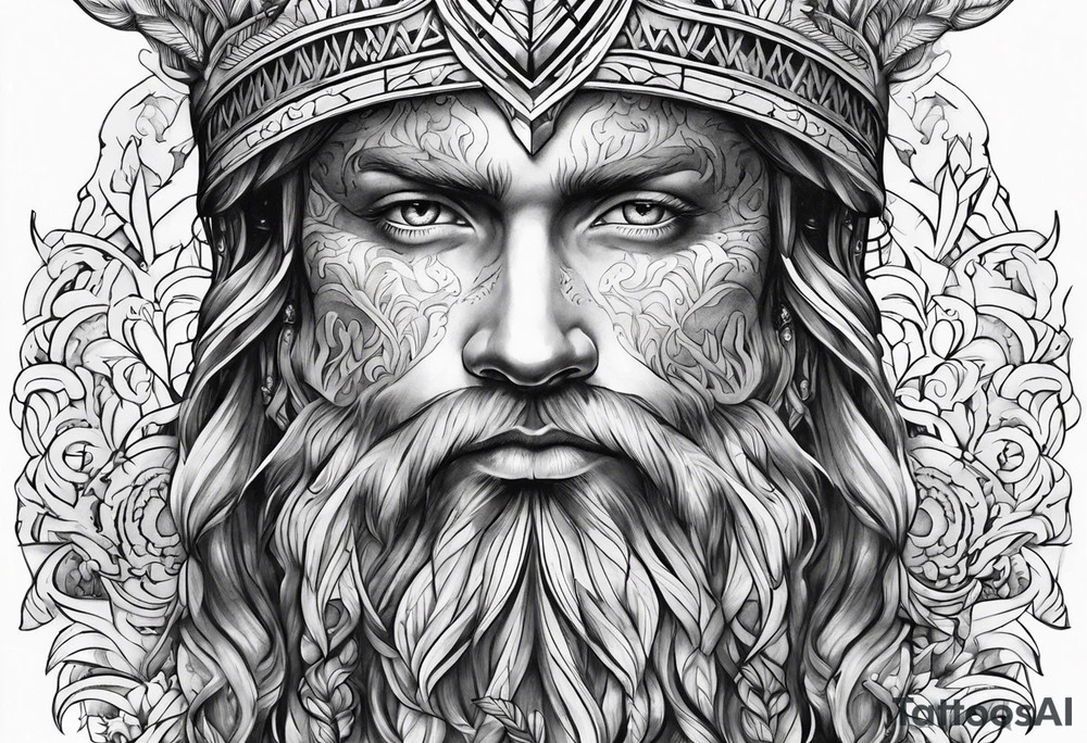 nordic god tattoo idea