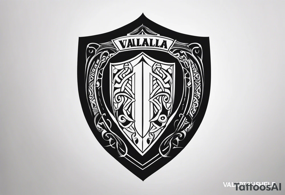 Valhalla shield tattoo idea