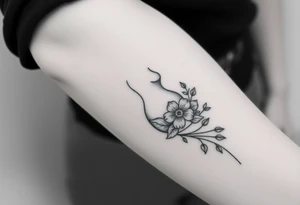 a creepy tattoo of a girls body but with flowers to represent growth tattoo idea