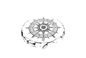 Sundial on the ground tattoo idea