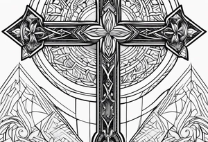 A cross tattoo idea
