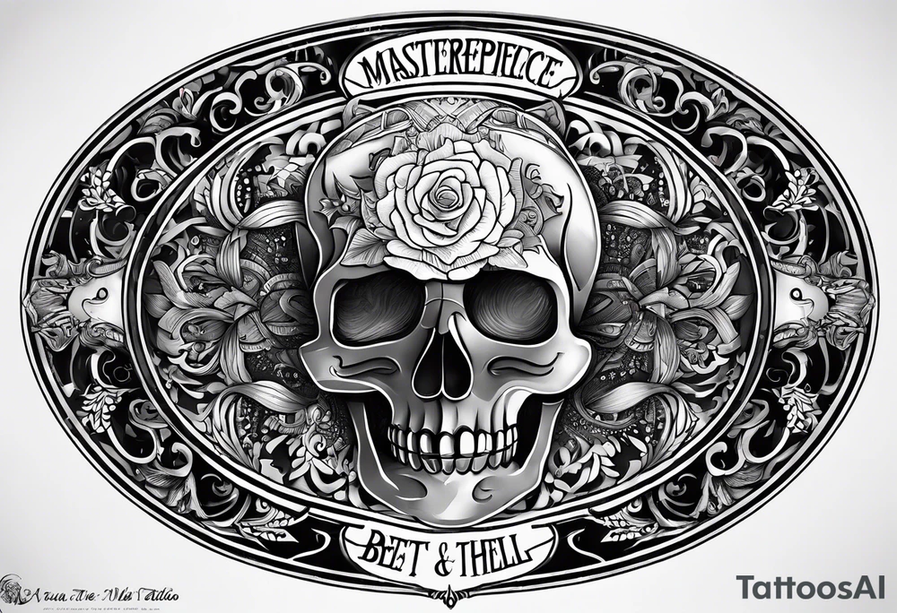 “If you’re going thru hell keep going” text  in a circle tattoo idea
