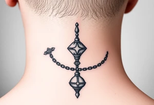 Traditional Russian orthodox censer chains tattoo idea