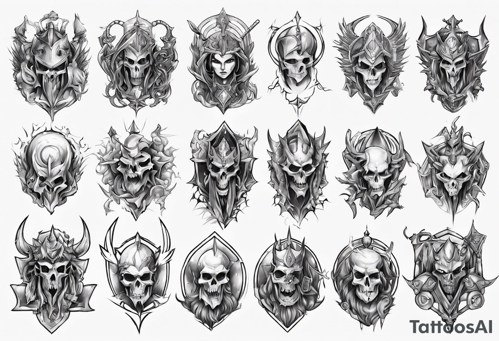 Unholy paladin tattoo idea