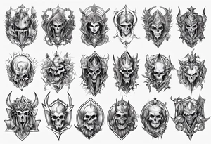 Unholy paladin tattoo idea