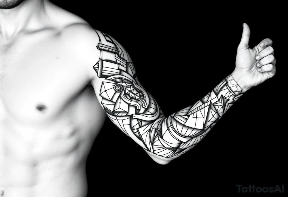 bold line tattoo idea