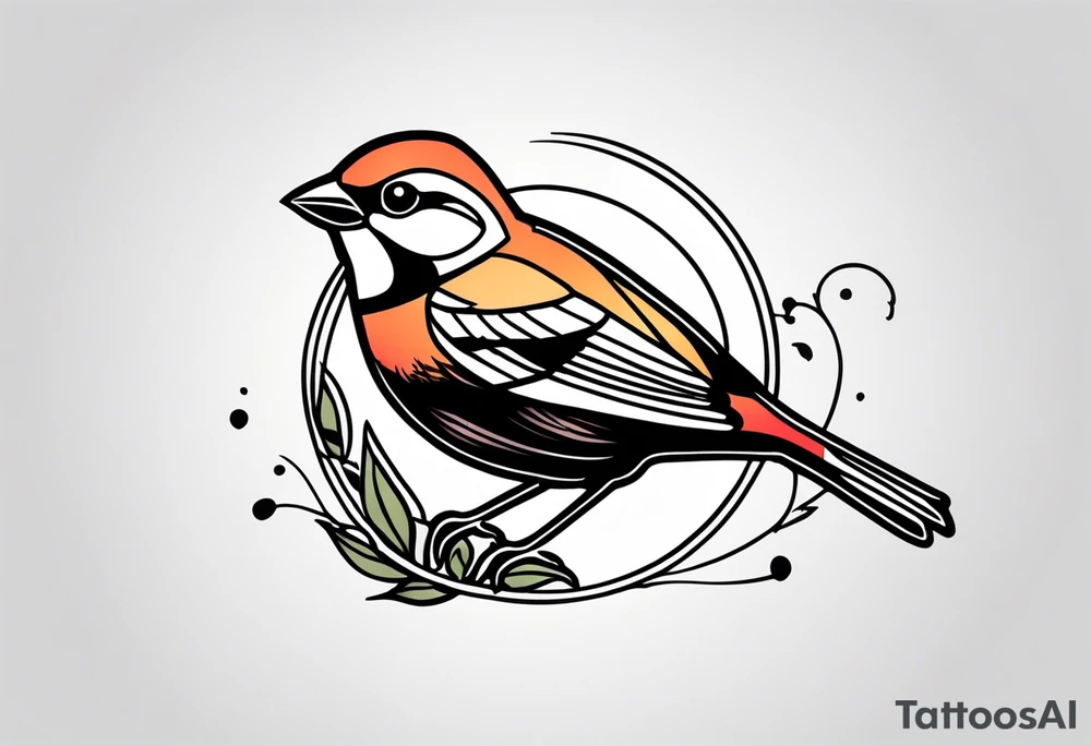 Sparrow tattoo idea