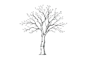 birch tree tattoo idea
