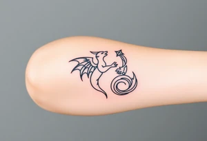 angel and dragon tattoo idea