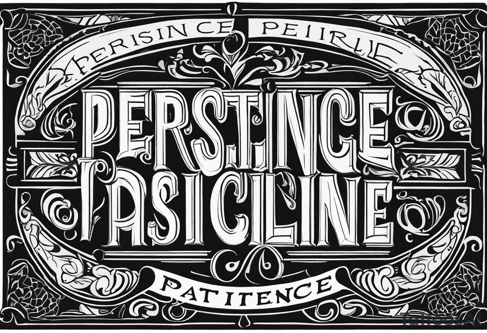 persistence discipline patience tattoo idea