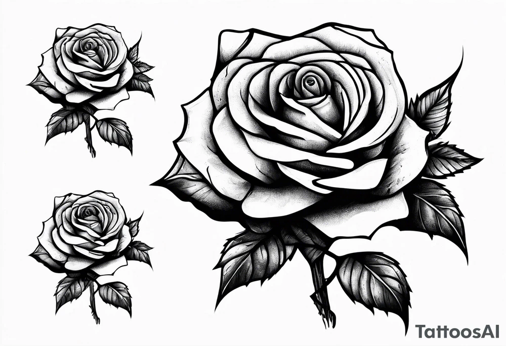 Dead rose with a depression quote tattoo idea