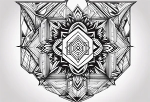 Patchwork unique tattoo idea