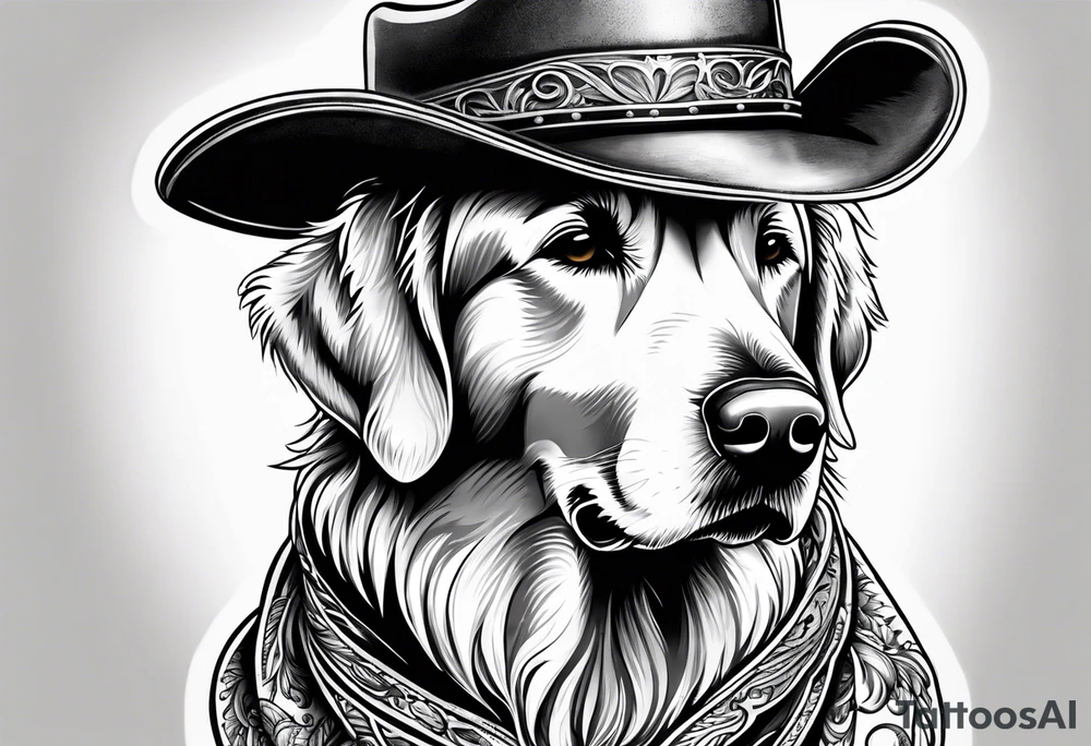 golden retriever in a cowboy boot tattoo idea golden retriever in a cowboy boot tattoo idea