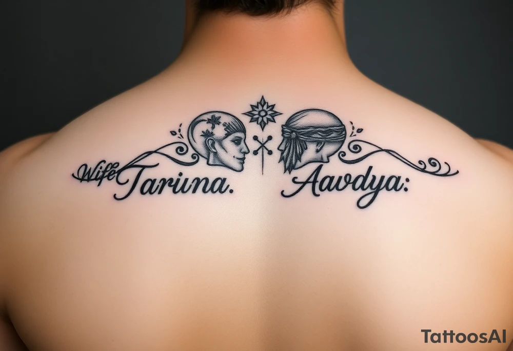 Wife: Taruna
Daughter: Aadya tattoo idea