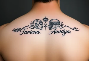 Wife: Taruna
Daughter: Aadya tattoo idea