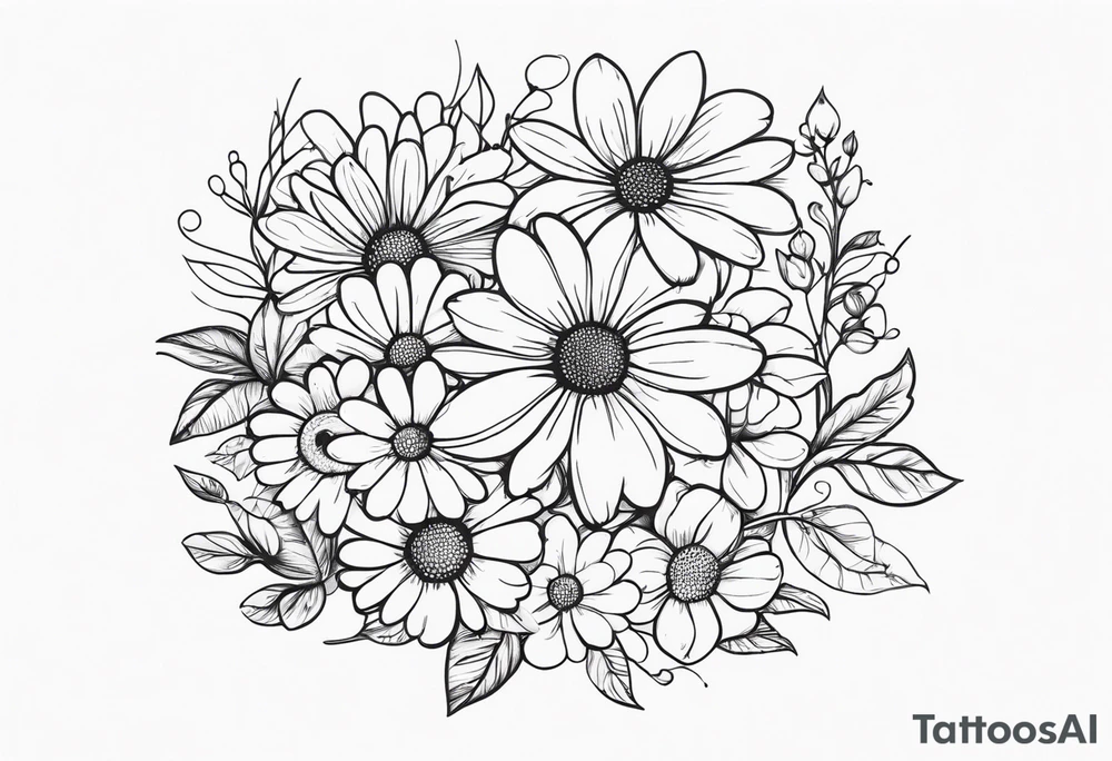 Daisy chain tattoo idea