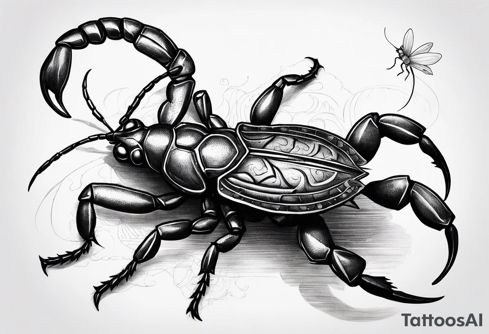 Scorpion with firefly tattoo idea