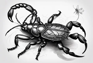 Scorpion with firefly tattoo idea