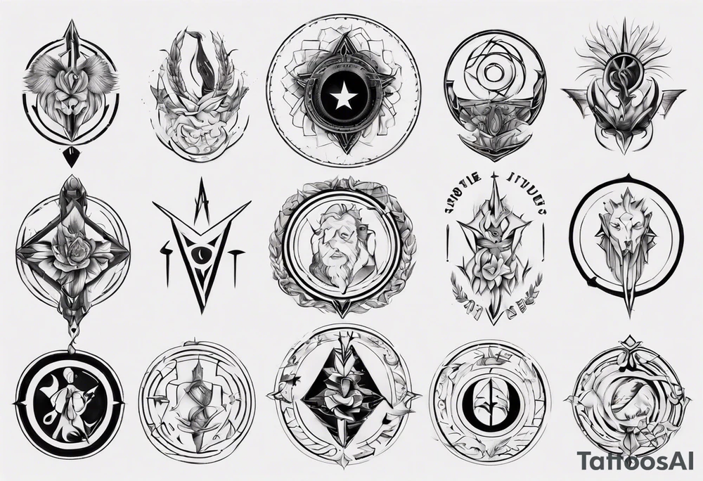 stoic virtues tattoo idea