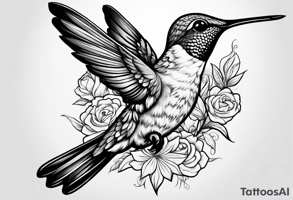 hummingbird tattoo idea