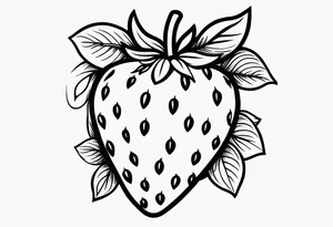 Strawberry tattoo idea