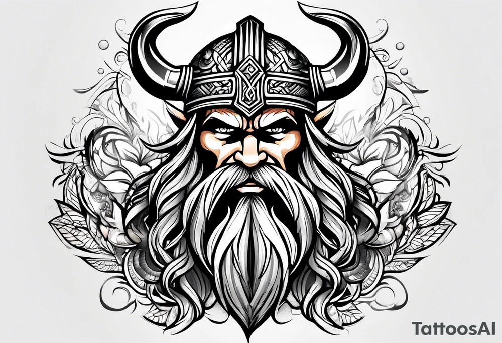 Viking tribal for arm tattoo idea
