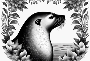 Sea lion tattoo idea