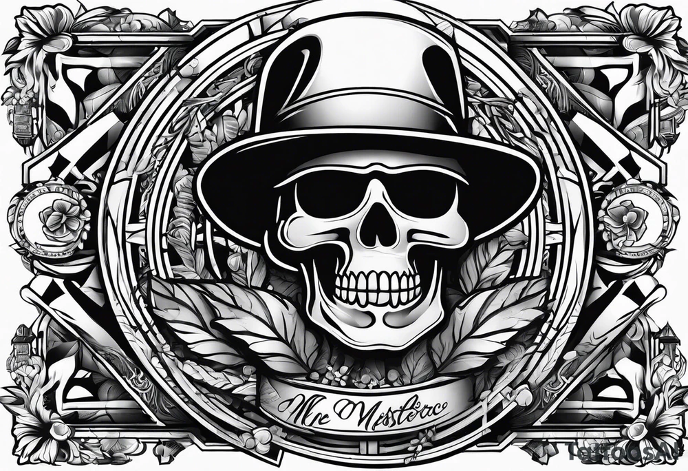 Word MILF in gangster style font tattoo idea