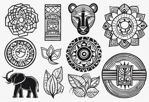 african symbolic cultural tattoos tattoo idea