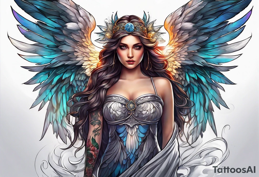 Angel tattoo tattoo idea