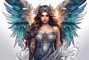 Angel tattoo tattoo idea
