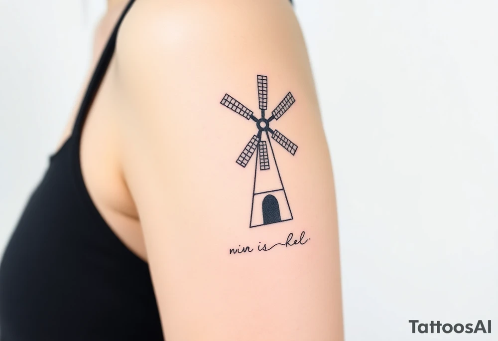 Windmill tattoo idea