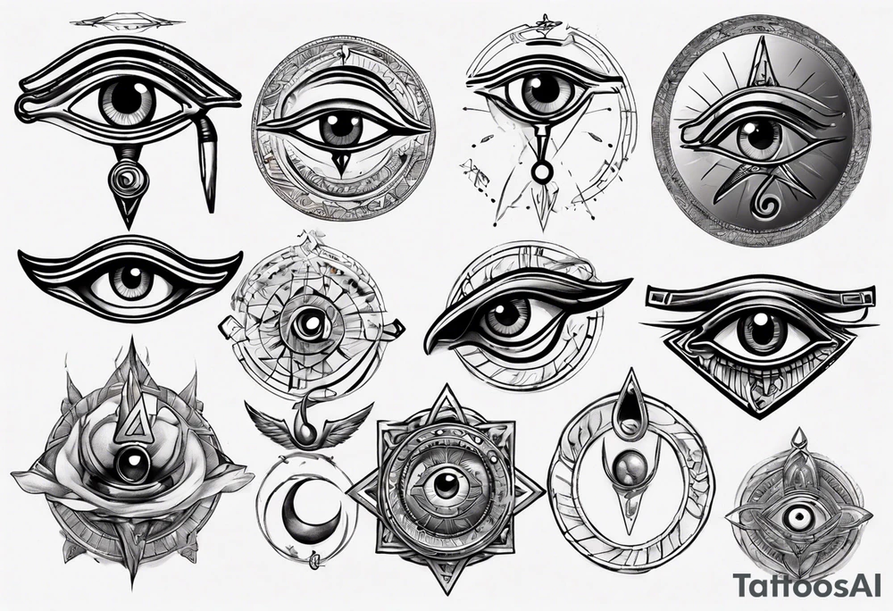 Eye of horus tattoo idea
