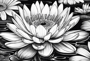 Water Lillie and Daisy tattoo idea