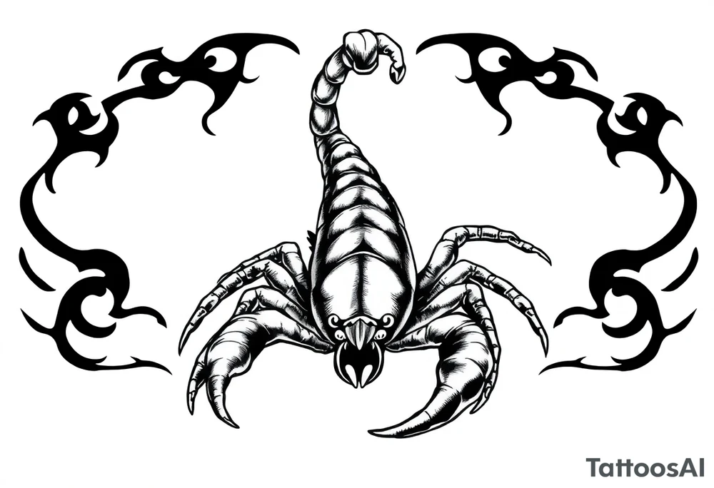 Scorpion Japanese style tattoo idea