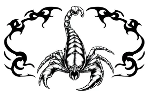 Scorpion Japanese style tattoo idea