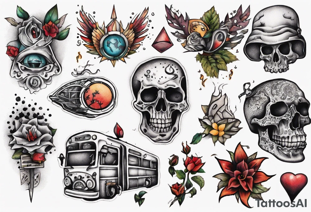 lost in the city tattoo idea